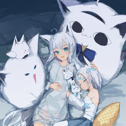 This is a pixiv picture whose title is 白上フブキ4周年.