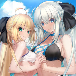 This is a pixiv picture whose title is 楽園の妖精　他FGO関係.