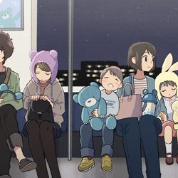 This is a pixiv picture whose title is 夢の狭間.