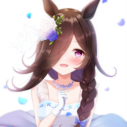 This is a pixiv picture whose title is 花嫁ライスシャワー.