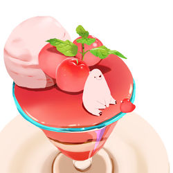 This is a pixiv picture whose title is チェリーパフェ.