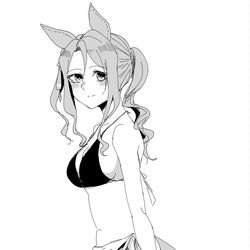 This is a pixiv picture whose title is 水着キングらくがき.