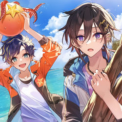 This is a pixiv picture whose title is 🏝️.