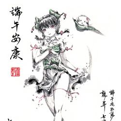 This is a pixiv picture whose title is 【極道畫師】端午安康.
