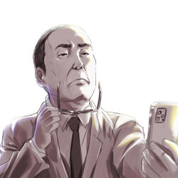 This is a pixiv picture whose title is 距離.