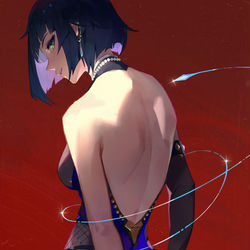 This is a pixiv picture whose title is 夜兰.