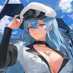 This is a pixiv picture whose title is エスデス.