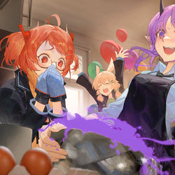 This is a pixiv picture whose title is 6:18pm.