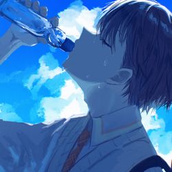 This is a pixiv picture whose title is 夏.