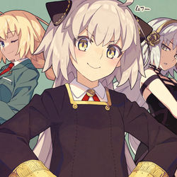 This is a pixiv picture whose title is なんとかファミリーごっこをしたいサンタリリィ.