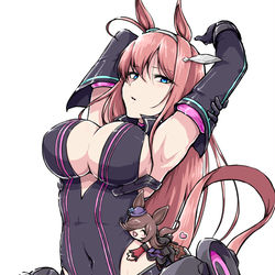 This is a pixiv picture whose title is 黒ブルボン＆SDライスちゃん.