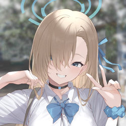 This is a pixiv picture whose title is ブルーアーカイブ.