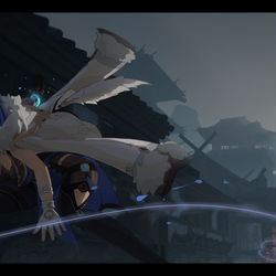 This is a pixiv picture whose title is 夜兰 · 清算.
