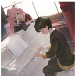 This is a pixiv picture whose title is 能為我彈奏嗎・゜。*♪.