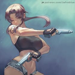 This is a pixiv picture whose title is Revy.