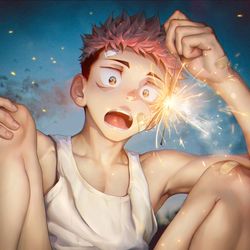 This is a pixiv picture whose title is 花火.