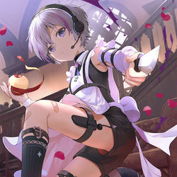 This is a pixiv picture whose title is 創作メイド少年.