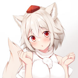 This is a pixiv picture whose title is むにむに椛ちゃん.