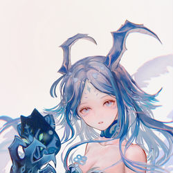 This is a pixiv picture whose title is 水夜叉，高清版.