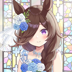 This is a pixiv picture whose title is 花嫁ライスシャワー.