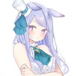 This is a pixiv picture whose title is マックイーンの勝負服の中はノースリーブなのかなという絵.