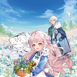 This is a pixiv picture whose title is 捨てられ聖女サアラは第二の人生を謳歌する.