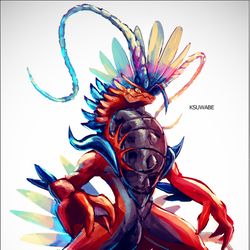 This is a pixiv picture whose title is コライドン.