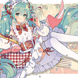 This is a pixiv picture whose title is ミク~❀.