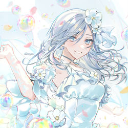This is a pixiv picture whose title is 雫.