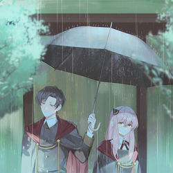 This is a pixiv picture whose title is Rainy Day.