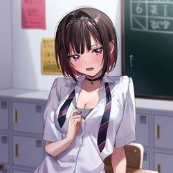 This is a pixiv picture whose title is 「じめじめするし暑い……」.