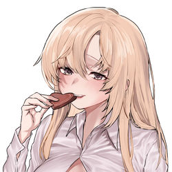 This is a pixiv picture whose title is 맛있는 초콜릿.
