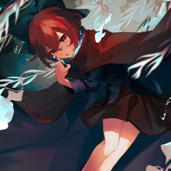 This is a pixiv picture whose title is 柳の下の生首.