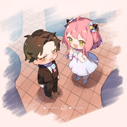 This is a pixiv picture whose title is 💐💕.