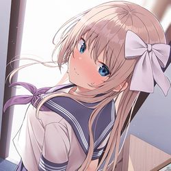 This is a pixiv picture whose title is 「一緒に登校って…なんだか照れちゃうね…💦」.