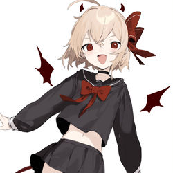 This is a pixiv picture whose title is ルーミア.