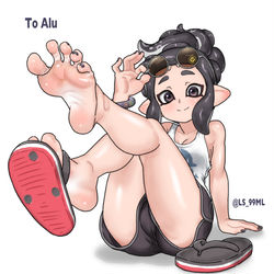 This is a pixiv picture whose title is [Skeb] オクトちゃん.