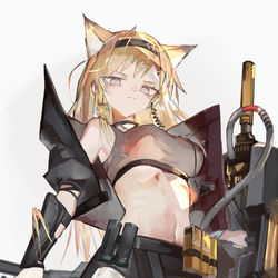 This is a pixiv picture whose title is 【アークナイツ】ホルン.