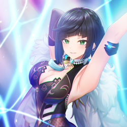 This is a pixiv picture whose title is 夜蘭.