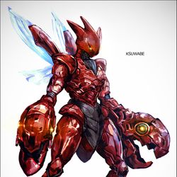 This is a pixiv picture whose title is ハッサム型パワードスーツ.