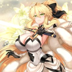 This is a pixiv picture whose title is Arturia Ruler Lily color.