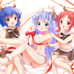 This is a pixiv picture whose title is お正月プレゼントはチノ？.