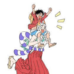 This is a pixiv picture whose title is ONE PIECE①.