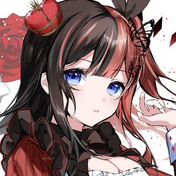 This is a pixiv picture whose title is 🖤❤️.