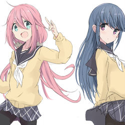 This is a pixiv picture whose title is リンちゃんなでしこちゃん.
