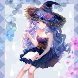 This is a pixiv picture whose title is 雨の日はカフェで読書(全身版).