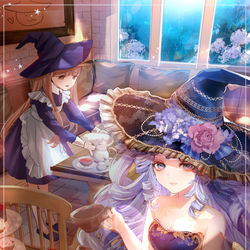This is a pixiv picture whose title is 雨の日はカフェで読書.