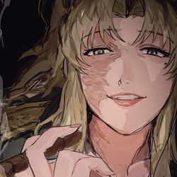 This is a pixiv picture whose title is 🚬🕶🔫.