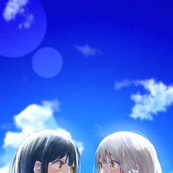 This is a pixiv picture whose title is 夏空のあの日.