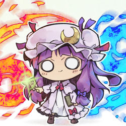 This is a pixiv picture whose title is パチュリー.